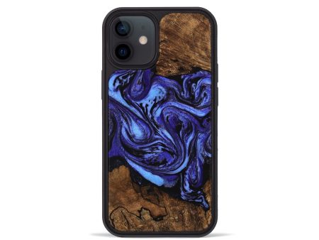 iPhone 12 mini Wood Phone Case - Anton (Purple, 746367) Supply