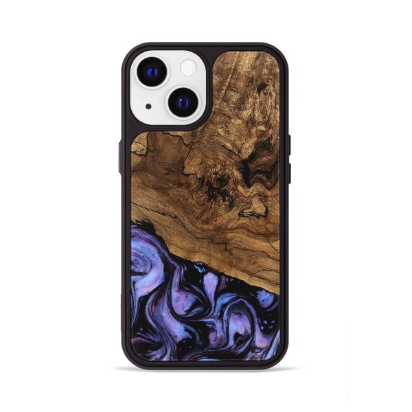 iPhone 13 Wood Phone Case - Sergio (Purple, 746117) Discount