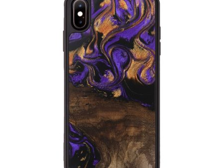 iPhone Xs Max Wood Phone Case - Nadia (Purple, 746115) Cheap