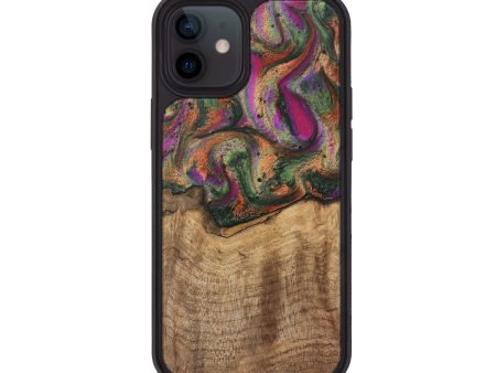 iPhone 12 Wood Phone Case - Alene (Green, 746407) Sale