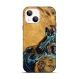 iPhone 13 Wood Live Edge Phone Case - Elena (Teal & Gold, 746307) For Cheap