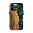 iPhone 13 Pro Wood Live Edge Phone Case - Ensley (Green, 746296) For Cheap