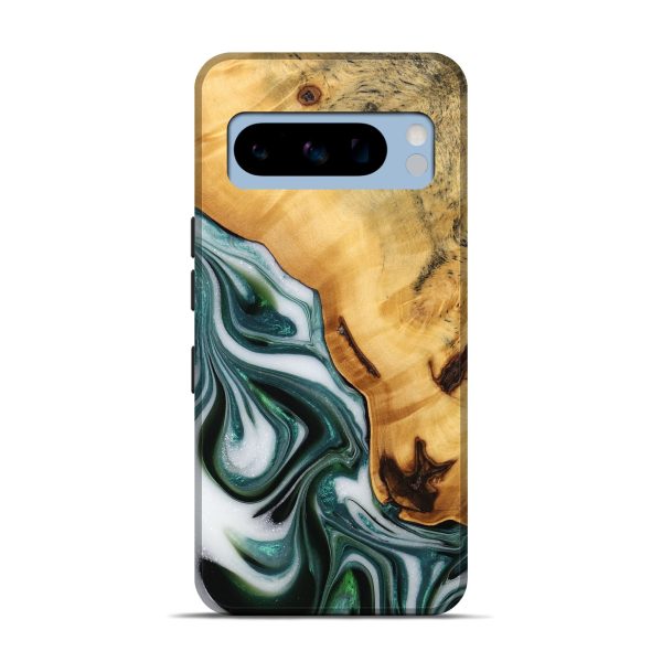 Pixel 8 Pro Wood Live Edge Phone Case - Adam (Green, 746293) Supply