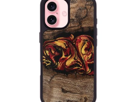 iPhone 16 Wood Phone Case - Jaleel (Red, 746356) Hot on Sale