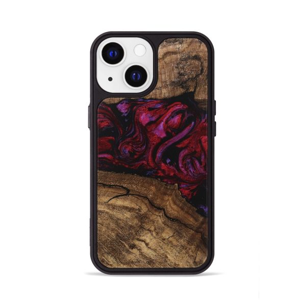 iPhone 13 Wood Phone Case - Fiona (Red, 746405) Sale