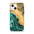 iPhone 13 Wood Live Edge Phone Case - Chaim (Green, 746295) Sale