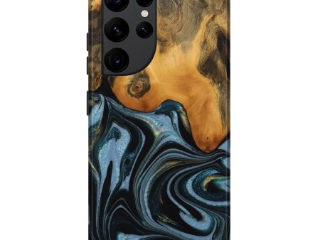 Galaxy S22 Ultra Wood Live Edge Phone Case - Clark (Green, 746300) For Sale