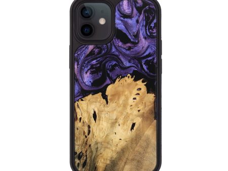 iPhone 12 Wood Phone Case - Benson (Purple, 746342) Sale