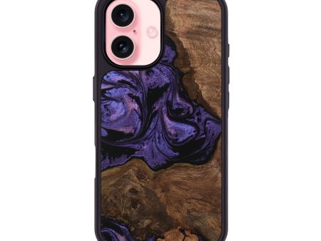 iPhone 16 Wood Phone Case - Simone (Purple, 746335) Online