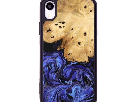 iPhone Xr Wood Phone Case - Callie (Blue, 746360) Supply