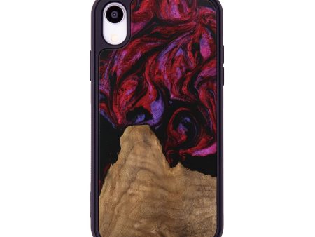 iPhone Xr Wood Phone Case - Octavio (Red, 746353) For Sale