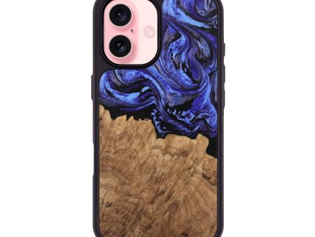 iPhone 16 Wood Phone Case - Konner (Purple, 746361) For Cheap