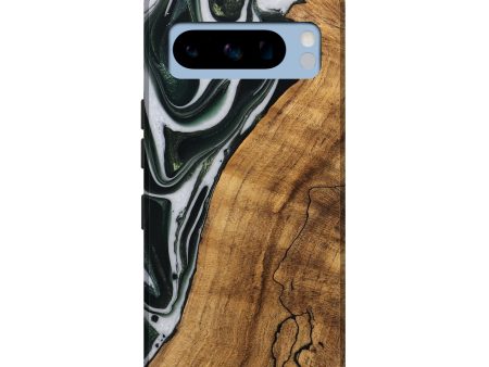 Pixel 8 Pro Wood Live Edge Phone Case - Cayson (Green, 746294) For Cheap