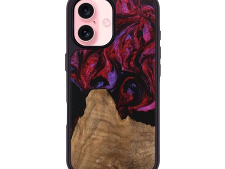 iPhone 16 Wood Phone Case - Octavio (Red, 746353) Online Hot Sale