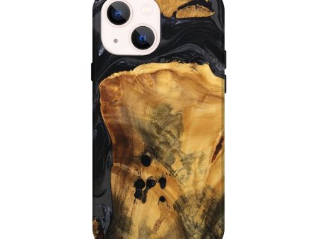 iPhone 14 Wood Live Edge Phone Case - Brandon (Black & White, 746275) For Cheap