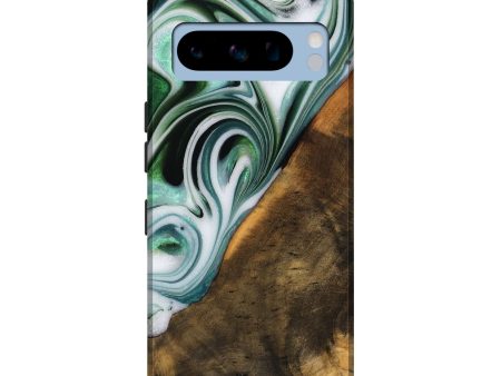 Pixel 8 Pro Wood Live Edge Phone Case - Annika (Green, 746289) For Discount