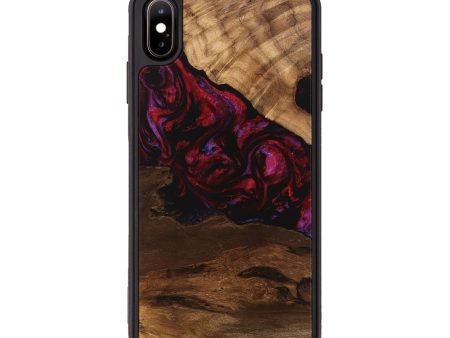 iPhone Xs Max Wood Phone Case - Dominik (Red, 746376) Fashion