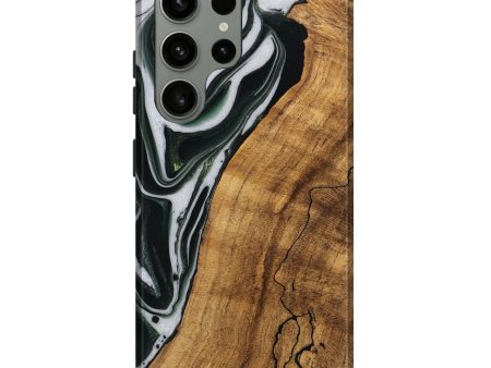 Galaxy S23 Ultra Wood Live Edge Phone Case - Cayson (Green, 746294) Cheap