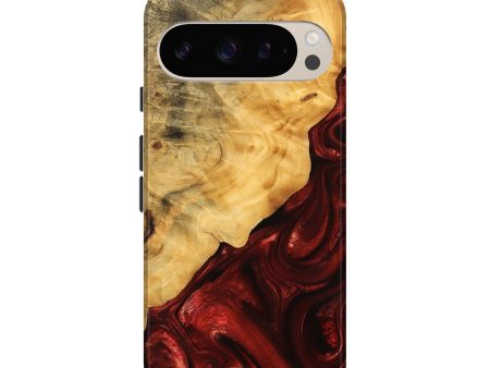 Pixel 9 Pro Wood Live Edge Phone Case - Johnna (Red, 746319) Sale