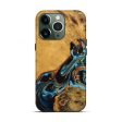 iPhone 13 Pro Wood Live Edge Phone Case - Elena (Teal & Gold, 746307) Online Hot Sale