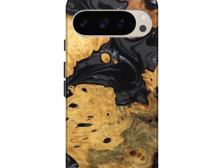 Pixel 9 Pro Wood Live Edge Phone Case - Ursula (Black & White, 746278) Sale