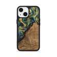 iPhone 13 Wood Phone Case - Madge (Teal & Gold, 746385) Discount