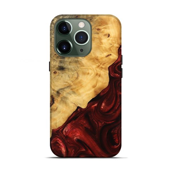 iPhone 13 Pro Wood Live Edge Phone Case - Johnna (Red, 746319) Sale