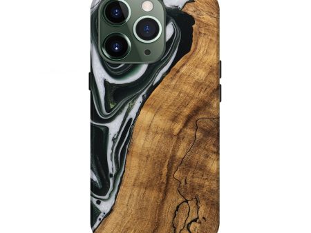 iPhone 13 Pro Wood Live Edge Phone Case - Cayson (Green, 746294) Online now