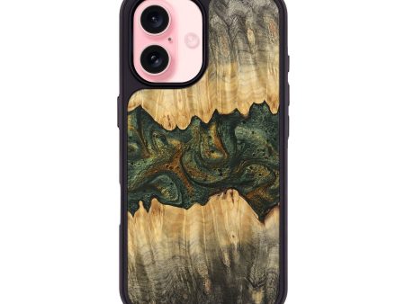 iPhone 16 Wood Phone Case - Jrue (Green, 746400) Sale