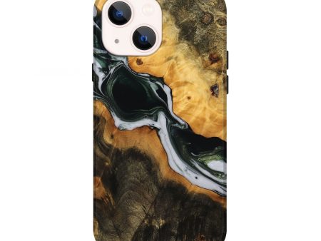 iPhone 13 Wood Live Edge Phone Case - Jaslyn (Green, 746291) Fashion