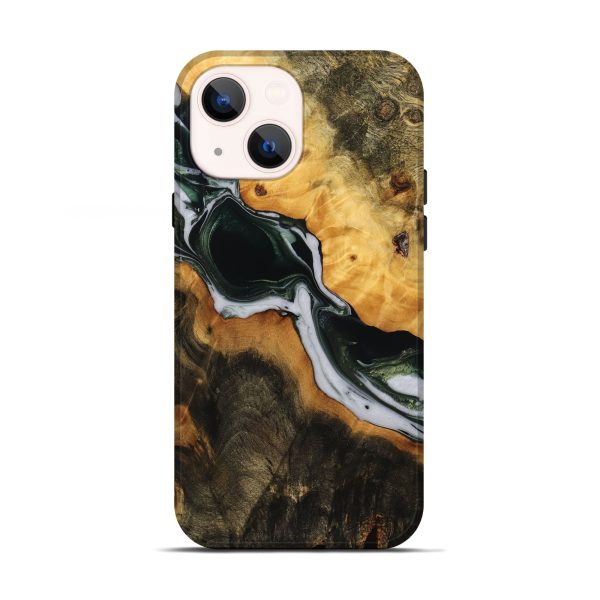 iPhone 13 Wood Live Edge Phone Case - Jaslyn (Green, 746291) Fashion