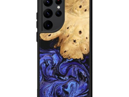 Galaxy S22 Ultra Wood Phone Case - Callie (Blue, 746360) Cheap