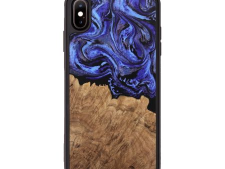 iPhone Xs Max Wood Phone Case - Konner (Purple, 746361) Online now