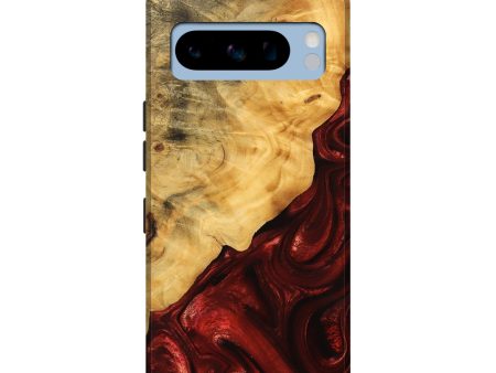 Pixel 8 Pro Wood Live Edge Phone Case - Johnna (Red, 746319) Discount