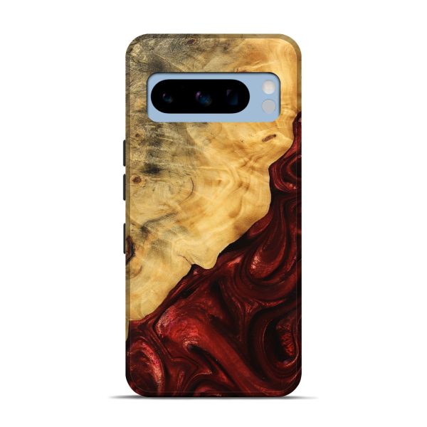 Pixel 8 Pro Wood Live Edge Phone Case - Johnna (Red, 746319) Discount