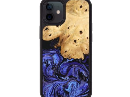 iPhone 12 Wood Phone Case - Callie (Blue, 746360) on Sale