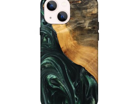 iPhone 14 Wood Live Edge Phone Case - Onie (Green, 746292) Online Sale