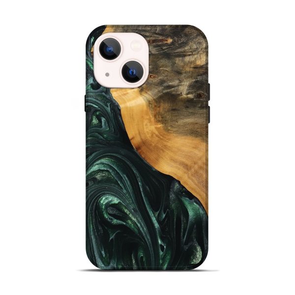 iPhone 14 Wood Live Edge Phone Case - Onie (Green, 746292) Online Sale