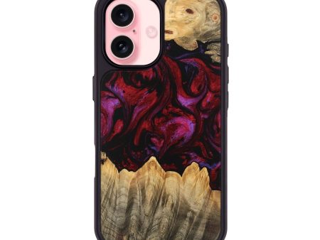 iPhone 16 Wood Phone Case - Eldon (Red, 746382) Sale