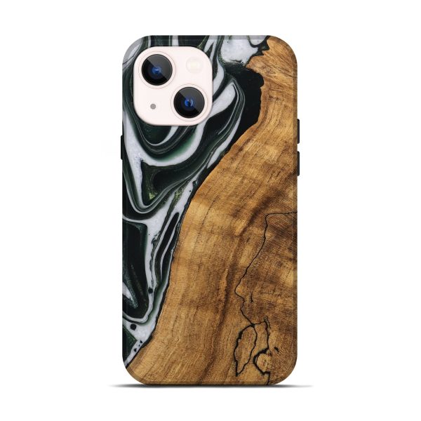 iPhone 14 Wood Live Edge Phone Case - Cayson (Green, 746294) Online