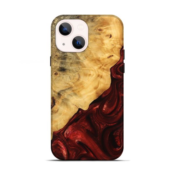 iPhone 13 Wood Live Edge Phone Case - Johnna (Red, 746319) Online Sale