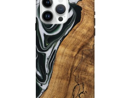 iPhone 15 Pro Max Wood Live Edge Phone Case - Cayson (Green, 746294) Supply