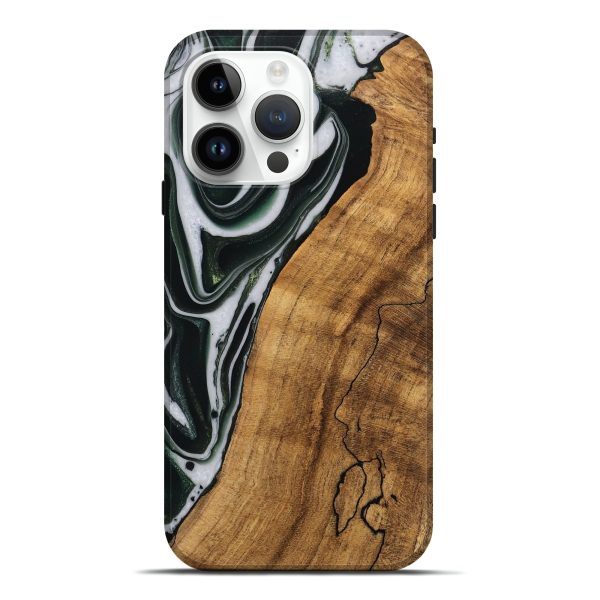 iPhone 15 Pro Max Wood Live Edge Phone Case - Cayson (Green, 746294) Supply