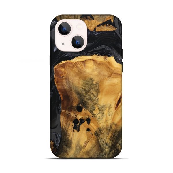 iPhone 13 Wood Live Edge Phone Case - Brandon (Black & White, 746275) Cheap