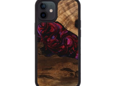 iPhone 12 Wood Phone Case - Dominik (Red, 746376) For Sale