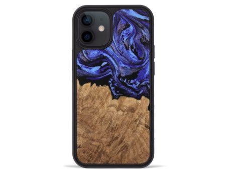 iPhone 12 mini Wood Phone Case - Konner (Purple, 746361) Online Sale