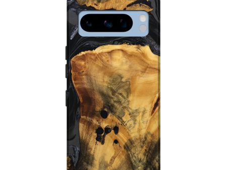 Pixel 8 Pro Wood Live Edge Phone Case - Brandon (Black & White, 746275) For Discount