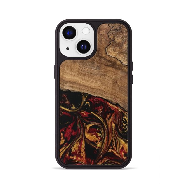 iPhone 13 Wood Phone Case - Genesis (Red, 746398) Online