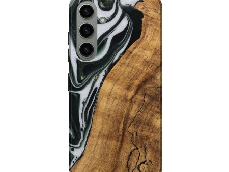 Galaxy S24 Wood Live Edge Phone Case - Cayson (Green, 746294) on Sale