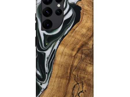 Galaxy S22 Ultra Wood Live Edge Phone Case - Cayson (Green, 746294) Online Hot Sale